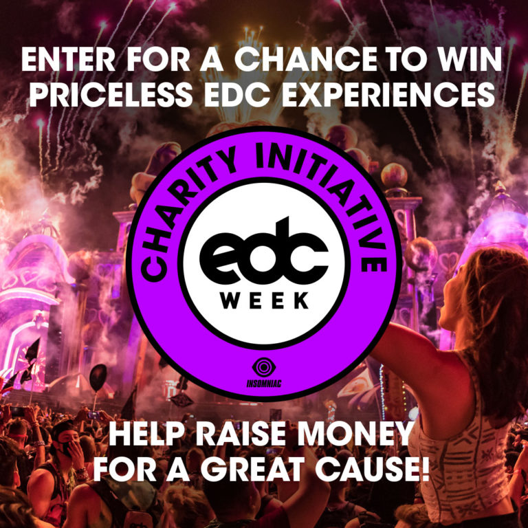 Donate to EDC Charity Initiative for chance to win tickets, unique