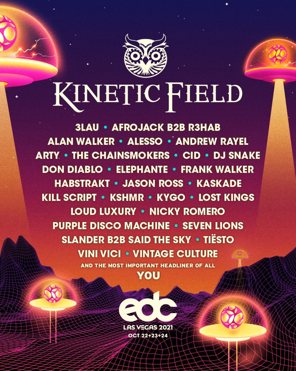 Start planning for EDC with stagebystage lineups Electronic Vegas