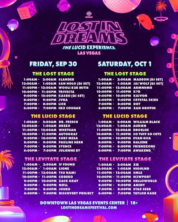 Prepare for this weekend’s Lost in Dream festival with map & schedule