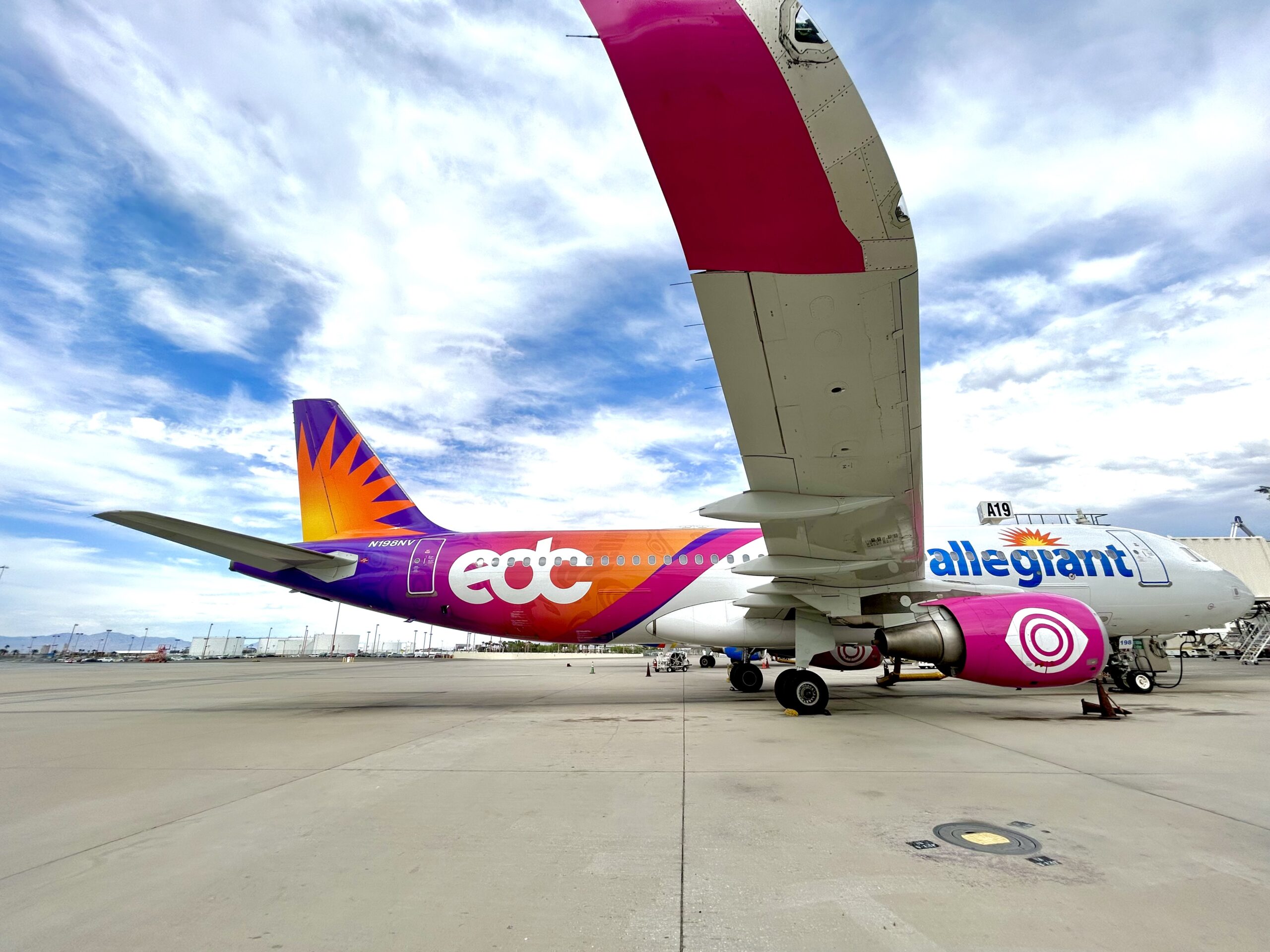EDC-branded Allegiant airplane makes LAS debut today – Electronic Vegas