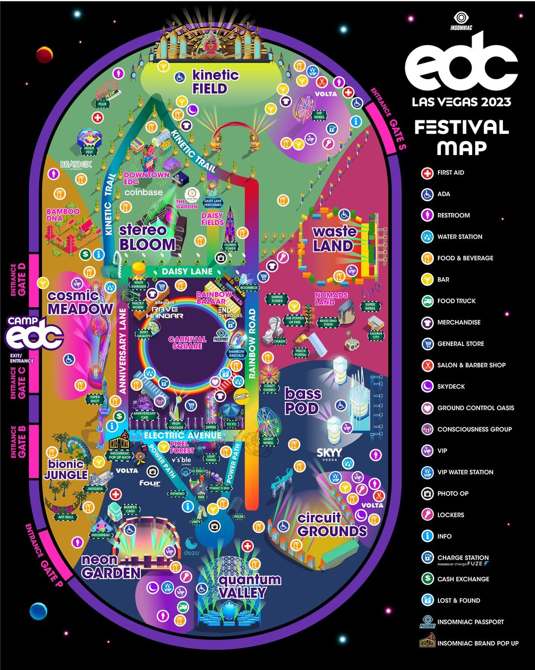 Start making EDC 2023 plans with official map and set times