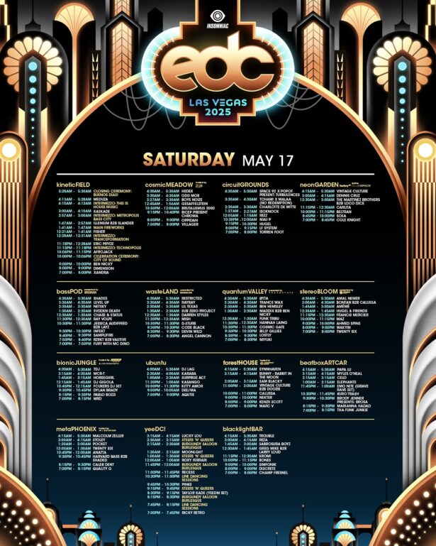 EDC 2025 Essential Info: Set times, maps, food vendors, more ...
